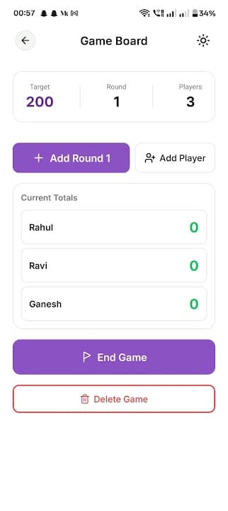 Rummy Score Tracker screenshot 2