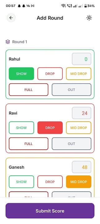 Rummy Score Tracker screenshot 3